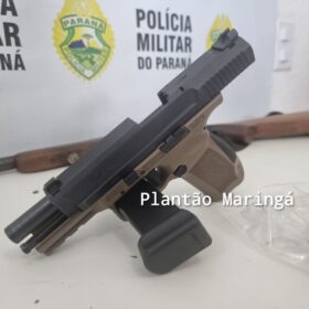 Homem com três mandados de prisão em aberto e já condenado a 24 anos de cadeia é preso com drogas e armas em Maringá Foto 3 Fotos de Homem com três mandados de prisão em aberto e já condenado a 24 anos de cadeia é preso com drogas e armas em Maringá