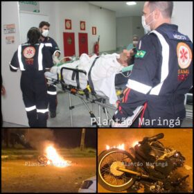 Homem é esfaqueado por vigilante noturno e populares queimam moto do suspeito em Maringá Foto 14 Fotos de Homem é esfaqueado por vigilante noturno e populares queimam moto do suspeito em Maringá