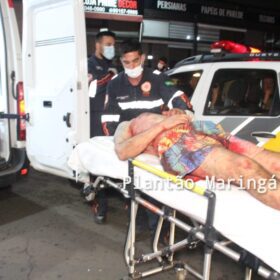 Homem é socorrido após ser esfaqueado em Maringá Foto 2 Fotos de Homem é socorrido após ser esfaqueado em Maringá