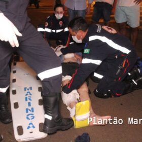 Idoso de 86 anos é socorrido em estado grave ao ser atropelado em Maringá Foto 3 Fotos de Idoso de 86 anos é socorrido em estado grave ao ser atropelado em Maringá