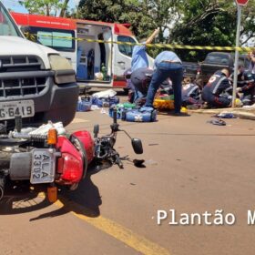 Idoso tem perna amputada após acidente entre carro e moto em Maringá; uma mulher também fica ferida Foto 3 Fotos de Idoso tem perna amputada após acidente entre carro e moto em Maringá; uma mulher também fica ferida