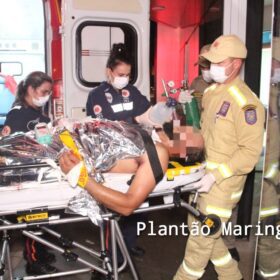 Jovem é socorrido com ferimentos graves após ser esfaqueado em Maringá, e namorada aponta ex dela como suspeito Foto 3 Fotos de Jovem é socorrido com ferimentos graves após ser esfaqueado em Maringá, e namorada aponta ex dela como suspeito