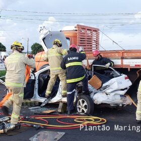Mulher é socorrida com ferimentos após colisão na rodovia BR-376, entre Marialva e Sarandi Foto 13 Fotos de Mulher é socorrida com ferimentos após colisão na rodovia BR-376, entre Marialva e Sarandi