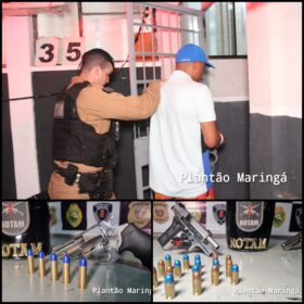 Polícia Militar prende dupla armada e evita possível homicídio em Maringá Foto 13 Fotos de Polícia Militar prende dupla armada e evita possível homicídio em Maringá