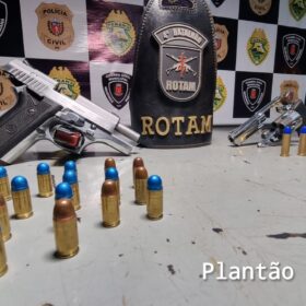 Polícia Militar prende dupla armada e evita possível homicídio em Maringá Foto 2 Fotos de Polícia Militar prende dupla armada e evita possível homicídio em Maringá