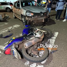 Câmera registra acidente que deixou motoboy em estado grave em Maringá Foto 2 Fotos de Câmera registra acidente que deixou motoboy em estado grave em Maringá