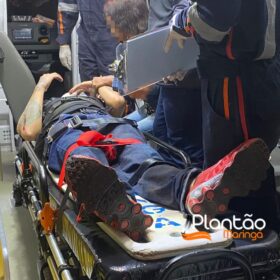 Fotos de Ciclista é intubado após ser atropelado por carro em Paiçandu. Motorista fugiu sem prestar socorro 