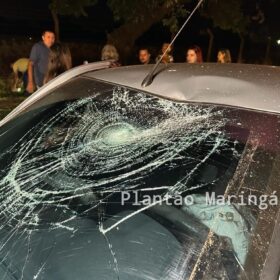 Motociclista tenta desviar de buraco e bate de frente com carro, em Maringá Foto 7 Fotos de Motociclista tenta desviar de buraco e bate de frente com carro, em Maringá