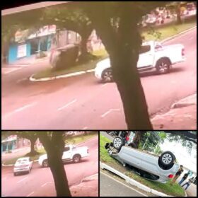 Motorista avança preferencial e causa acidente em Maringá Foto 1 Fotos de Motorista avança preferencial e causa acidente em Maringá