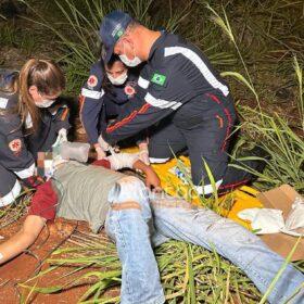 Ao perder o controle da motocicleta, homem cai em ribanceira em Maringá Foto 5 Fotos de Ao perder o controle da motocicleta, homem cai em ribanceira em Maringá