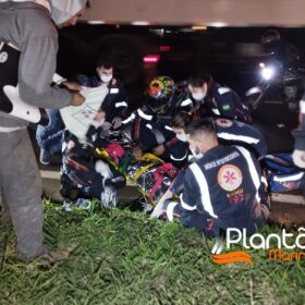 Homem é intubado após ser atropelado por moto em Maringá Foto 2 Fotos de Homem é intubado após ser atropelado por moto em Maringá