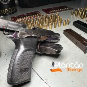 Homem é preso com pistola 9mm após perseguição em Maringá Foto 3 Fotos de Homem é preso com pistola 9mm após perseguição em Maringá