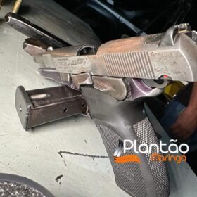 Homem é preso com pistola 9mm após perseguição em Maringá Foto 5 Fotos de Homem é preso com pistola 9mm após perseguição em Maringá