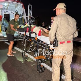 Homem fica ferido após queda de moto em Maringá Foto 1 Fotos de Homem fica ferido após queda de moto em Maringá
