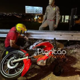 Homem fica ferido após queda de moto em Maringá Foto 4 Fotos de Homem fica ferido após queda de moto em Maringá