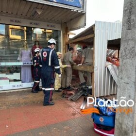 Operário fica soterrado após barranco desmoronar em obra em Maringá Foto 5 Fotos de Operário fica soterrado após barranco desmoronar em obra em Maringá
