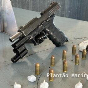 Grávida de 8 meses é presa com pistola e drogas em Maringá Foto 6 Fotos de Grávida de 8 meses é presa com pistola e drogas em Maringá