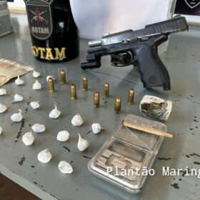 Grávida de 8 meses é presa com pistola e drogas em Maringá Foto 7 Fotos de Grávida de 8 meses é presa com pistola e drogas em Maringá