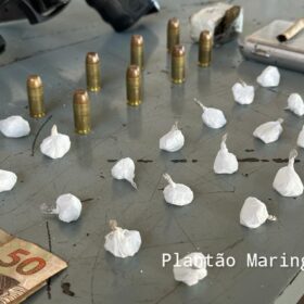 Grávida de 8 meses é presa com pistola e drogas em Maringá Foto 2 Fotos de Grávida de 8 meses é presa com pistola e drogas em Maringá