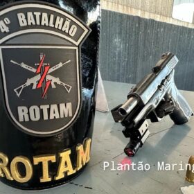 Grávida de 8 meses é presa com pistola e drogas em Maringá Foto 5 Fotos de Grávida de 8 meses é presa com pistola e drogas em Maringá