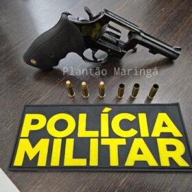 Fotos de Homem é preso após realizar disparos de arma de fogo no interior de apartamento em Maringá 