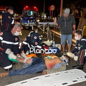 Motociclista com mandado de prisão por homicídio é intubado após acidente em Maringá Foto 1 Fotos de Motociclista com mandado de prisão por homicídio é intubado após acidente em Maringá