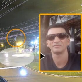 Fotos de Imagens de câmera de segurança registra acidente que matou pedreiro em Maringá
