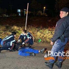 Motociclista sofre ferimentos graves após bater na traseira de carreta em Maringá Foto 8 Fotos de Motociclista sofre ferimentos graves após bater na traseira de carreta em Maringá