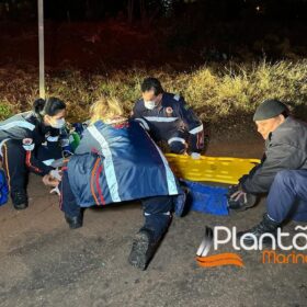 Motociclista sofre ferimentos graves após bater na traseira de carreta em Maringá Foto 9 Fotos de Motociclista sofre ferimentos graves após bater na traseira de carreta em Maringá