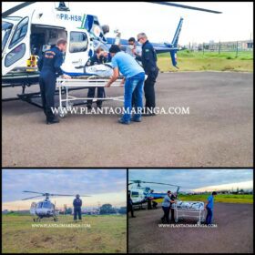 Homem é socorrido de helicóptero após explosão em Mandaguari Foto 3 Fotos de Homem é socorrido de helicóptero após explosão em Mandaguari
