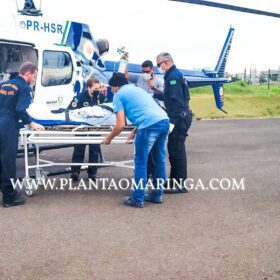 Homem é socorrido de helicóptero após explosão em Mandaguari Foto 5 Fotos de Homem é socorrido de helicóptero após explosão em Mandaguari