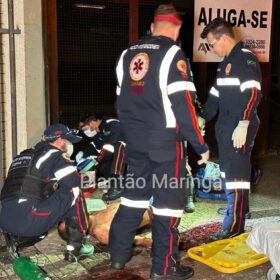 Homem é socorrido em estado grave após ser esfaqueado no centro de Maringá Foto 10 Fotos de Homem é socorrido em estado grave após ser esfaqueado no centro de Maringá