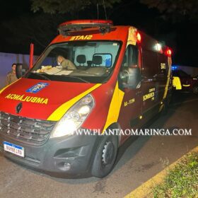 Homem fica ferido após bater moto contra poste em Maringá Foto 3 Fotos de Homem fica ferido após bater moto contra poste em Maringá