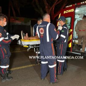 Homem fica ferido após bater moto contra poste em Maringá Foto 6 Fotos de Homem fica ferido após bater moto contra poste em Maringá