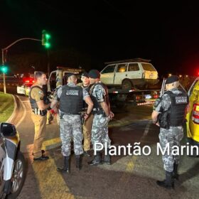 Jovens são presos com arma e carro com placas adulteradas em Maringá Foto 4 Fotos de Jovens são presos com arma e carro com placas adulteradas em Maringá