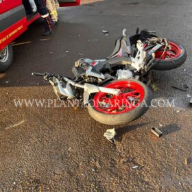 Motorista avança preferencial, deixa motociclista em estado gravíssimo e foge sem prestar socorro em Maringá Foto 9 Fotos de Motorista avança preferencial, deixa motociclista em estado gravíssimo e foge sem prestar socorro em Maringá