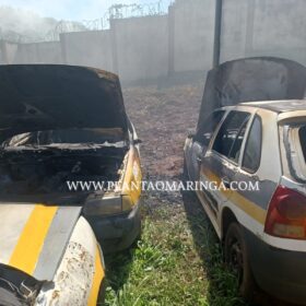 Quatro viaturas da Polícia Militar ficam destruídas após incêndio em Maringá Foto 11 Fotos de Quatro viaturas da Polícia Militar ficam destruídas após incêndio em Maringá