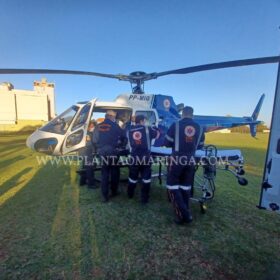 Bebê é intubada e socorrida de helicóptero após cair da cama em Marialva Foto 2 Fotos de Bebê é intubada e socorrida de helicóptero após cair da cama em Marialva