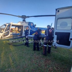 Bebê é intubada e socorrida de helicóptero após cair da cama em Marialva Foto 3 Fotos de Bebê é intubada e socorrida de helicóptero após cair da cama em Marialva