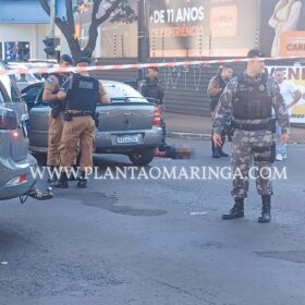 Homem morre e outro é baleado durante troca de tiros com Rotam em Maringá Foto 1 Fotos de Homem morre e outro é baleado durante troca de tiros com Rotam em Maringá