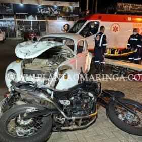 Duas pessoas ficam feridas após colisão entre carro e moto em Sarandi Foto 3 Fotos de Duas pessoas ficam feridas após colisão entre carro e moto em Sarandi