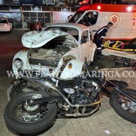 Duas pessoas ficam feridas após colisão entre carro e moto em Sarandi Foto 4 Fotos de Duas pessoas ficam feridas após colisão entre carro e moto em Sarandi
