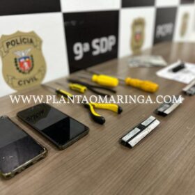 Dupla especializada em pescar envelopes com dinheiro em caixas eletrônicos é presa em Maringá Foto 3 Fotos de Dupla especializada em pescar envelopes com dinheiro em caixas eletrônicos é presa em Maringá