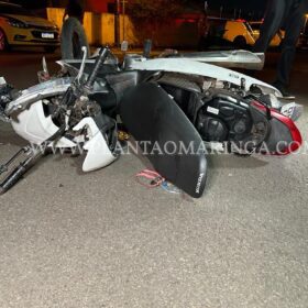 Câmera registrou acidente com morte em Maringá - o motociclista estava em fuga da policia Foto 1 Fotos de Câmera registrou acidente com morte em Maringá - o motociclista estava em fuga da policia