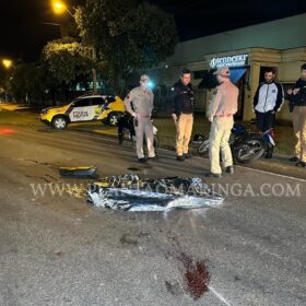 Jovem morre após bater moto na lateral de caminhão em Maringá Foto 5 Fotos de Jovem morre após bater moto na lateral de caminhão em Maringá