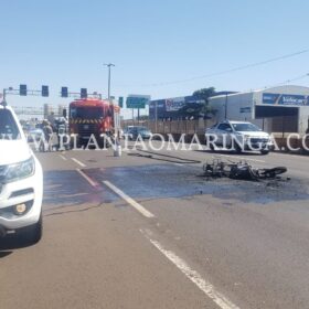 Moto explode após bater em carro em Sarandi Foto 5 Fotos de Moto explode após bater em carro em Sarandi