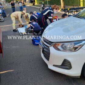 Motociclista avança preferencial e sofre ferimentos graves em Maringá Foto 2 Fotos de Motociclista avança preferencial e sofre ferimentos graves em Maringá