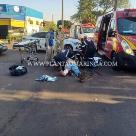 Motociclista avança preferencial e sofre ferimentos graves em Maringá Foto 12 Fotos de Motociclista avança preferencial e sofre ferimentos graves em Maringá