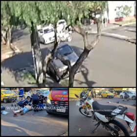 Motociclista avança preferencial e sofre ferimentos graves em Maringá Foto 13 Fotos de Motociclista avança preferencial e sofre ferimentos graves em Maringá