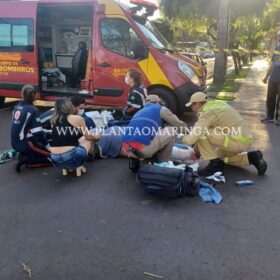 Motociclista avança preferencial e sofre ferimentos graves em Maringá Foto 5 Fotos de Motociclista avança preferencial e sofre ferimentos graves em Maringá